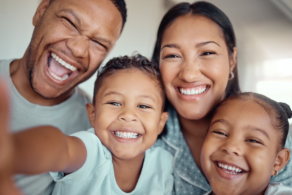Smiling family