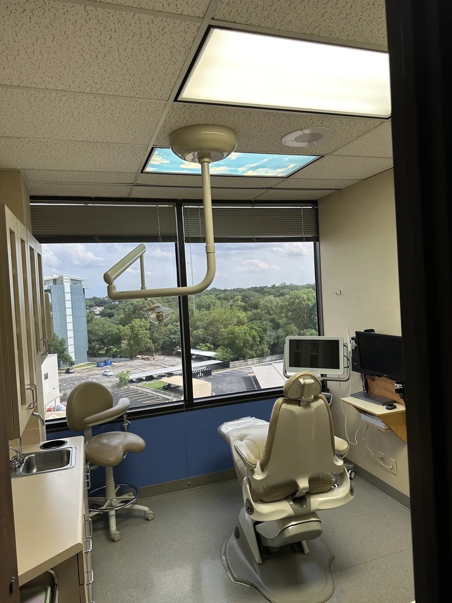 LumArt Dentistry treatment room with a view